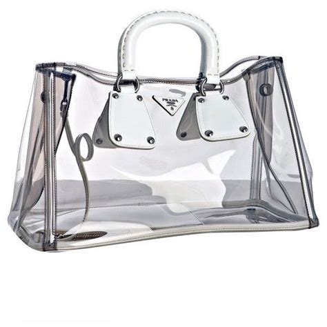 prada transparent tote|Prada medium tote.